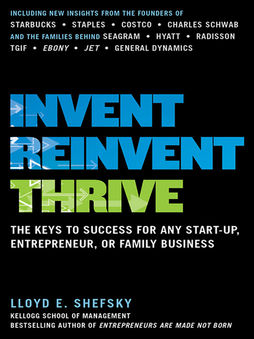 Title details for Invent, Reinvent, Thrive by Lloyd E. Shefsky - Available